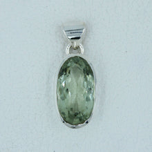 Green Quartz Checker Cut Pendant