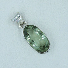 Green Quartz Checker Cut Pendant