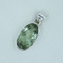 Green Quartz Checker Cut Pendant