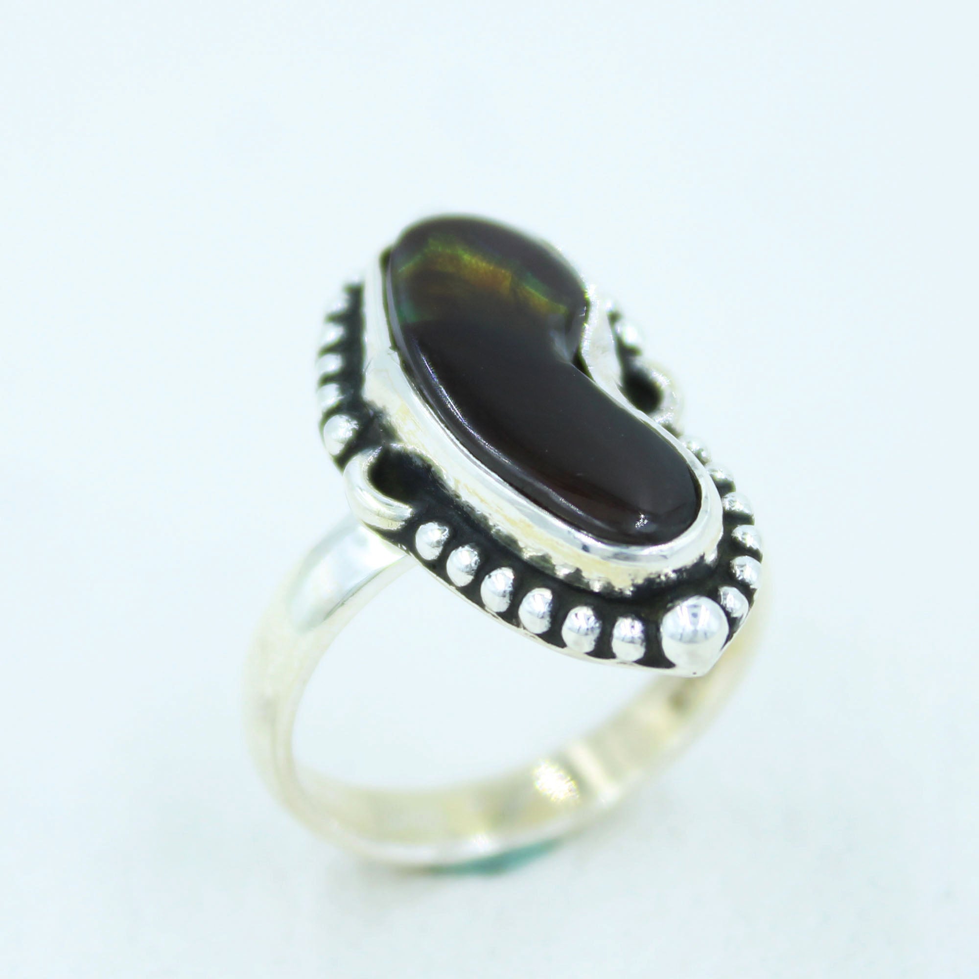 Mexican Fire Agate Sterling Silver Ring