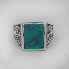 Eagle Men's Ring - Turquoise Silver Jewelry