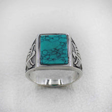 Eagle Men's Ring - Turquoise Silver Jewelry