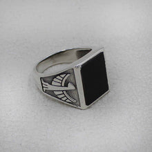 Black Onyx Eagle Men's Ring - Onyx Jewelry