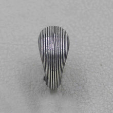 Sterling Silver Ribbed Dome Ring