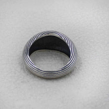 Sterling Silver Ribbed Dome Ring