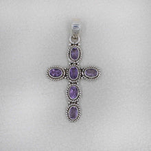 925 Silver Amethyst Handmade Cross Jewelry