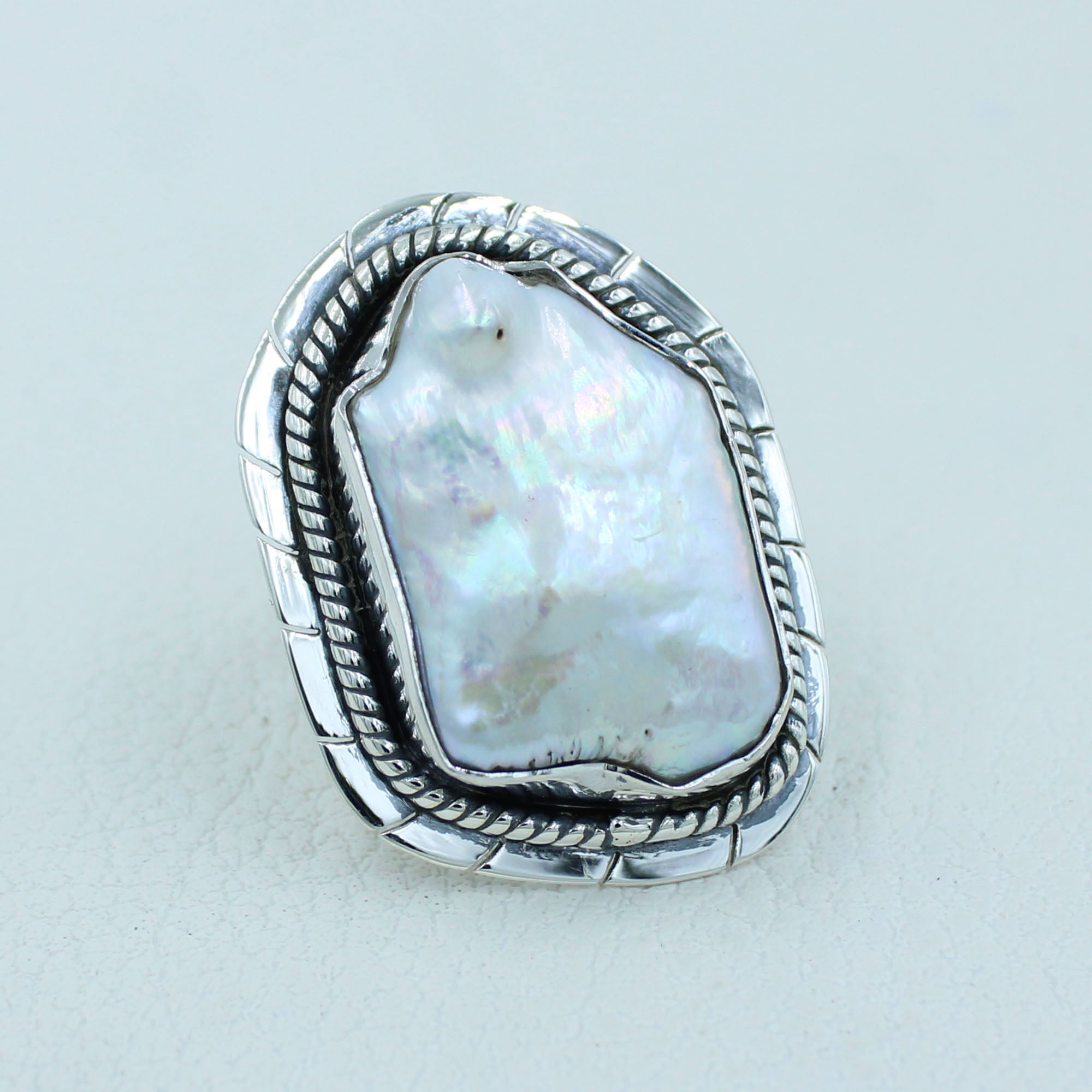 Fresh Water Pearl Sterling Silver Handmade Ring