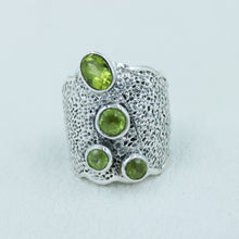 Peridot Sterling Silver Ring - Women Ring