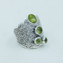 Peridot Sterling Silver Ring - Women Ring