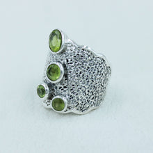 Peridot Sterling Silver Ring - Women Ring