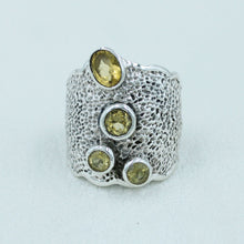 November Birthstone Citrine Silver Ring