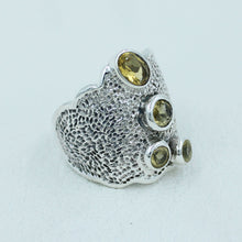 November Birthstone Citrine Silver Ring