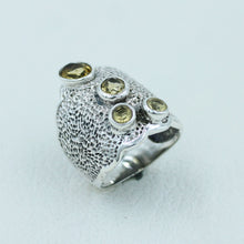 November Birthstone Citrine Silver Ring
