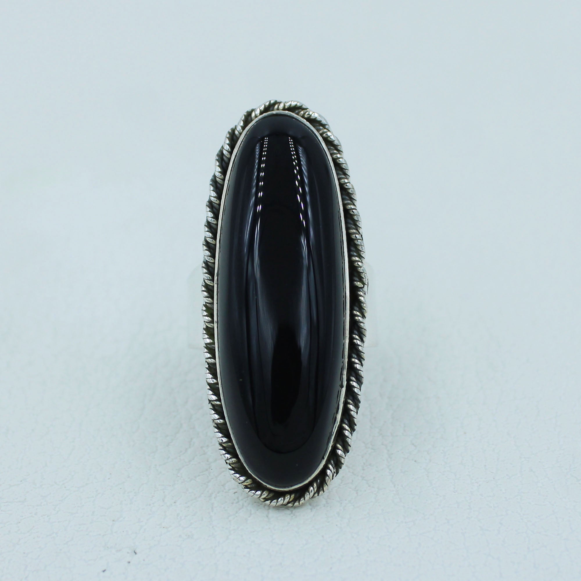 Large Onyx Sterling Silver Ring