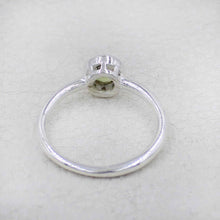 Minimalist Peridot Sterling Silver Ring