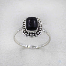 Handcrafted Sterling Silver Ring with Black Onyx