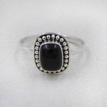 Handcrafted Sterling Silver Ring with Black Onyx