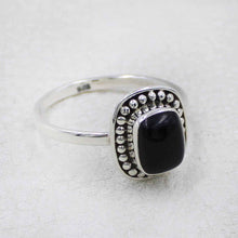 Handcrafted Sterling Silver Ring with Black Onyx