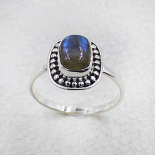 Handcrafted Sterling Silver Ring with Labradorite