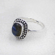 Handcrafted Sterling Silver Ring with Labradorite