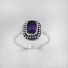 Handcrafted Sterling Silver Ring with Amethyst