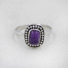 Handcrafted Sterling Silver Ring with Amethyst