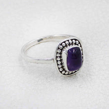 Handcrafted Sterling Silver Ring with Amethyst