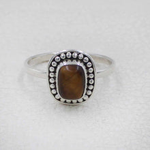 Handcrafted Sterling Silver Ring with Tiger Eye