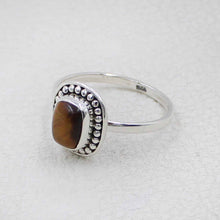 Handcrafted Sterling Silver Ring with Tiger Eye