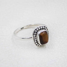 Handcrafted Sterling Silver Ring with Tiger Eye