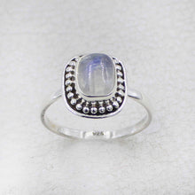 Handcrafted Sterling Silver Ring with Moonstone