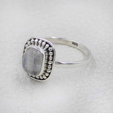 Handcrafted Sterling Silver Ring with Moonstone