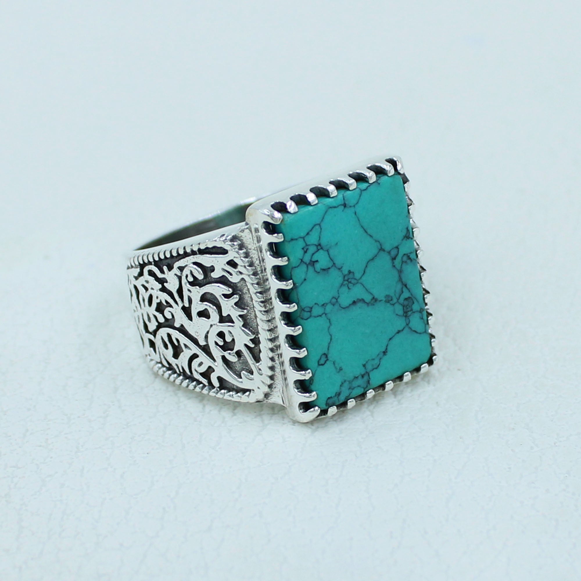 Turquoise Men's Ring Size 10