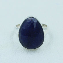 Blue Sapphire Sterling Silver Ring