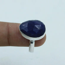 Blue Sapphire Sterling Silver Ring