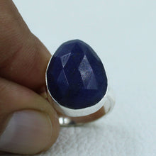 Blue Sapphire Sterling Silver Ring