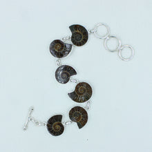 Fossil Ammonite Sterling Silver Bracelets