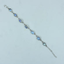 Moonstone Cabochon Sterling Silver Bracelets