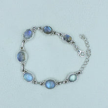 Moonstone Cabochon Sterling Silver Bracelets