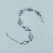 Moonstone Cabochon Sterling Silver Bracelets