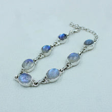 Moonstone Cabochon Sterling Silver Bracelets