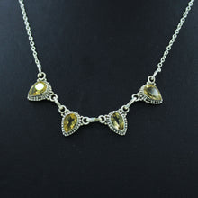 925 Silver citrine Fine Jewelry Necklace