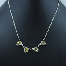 925 Silver citrine Fine Jewelry Necklace
