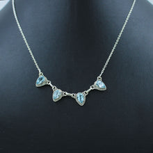 Blue Topaz Sterling Silver Necklace