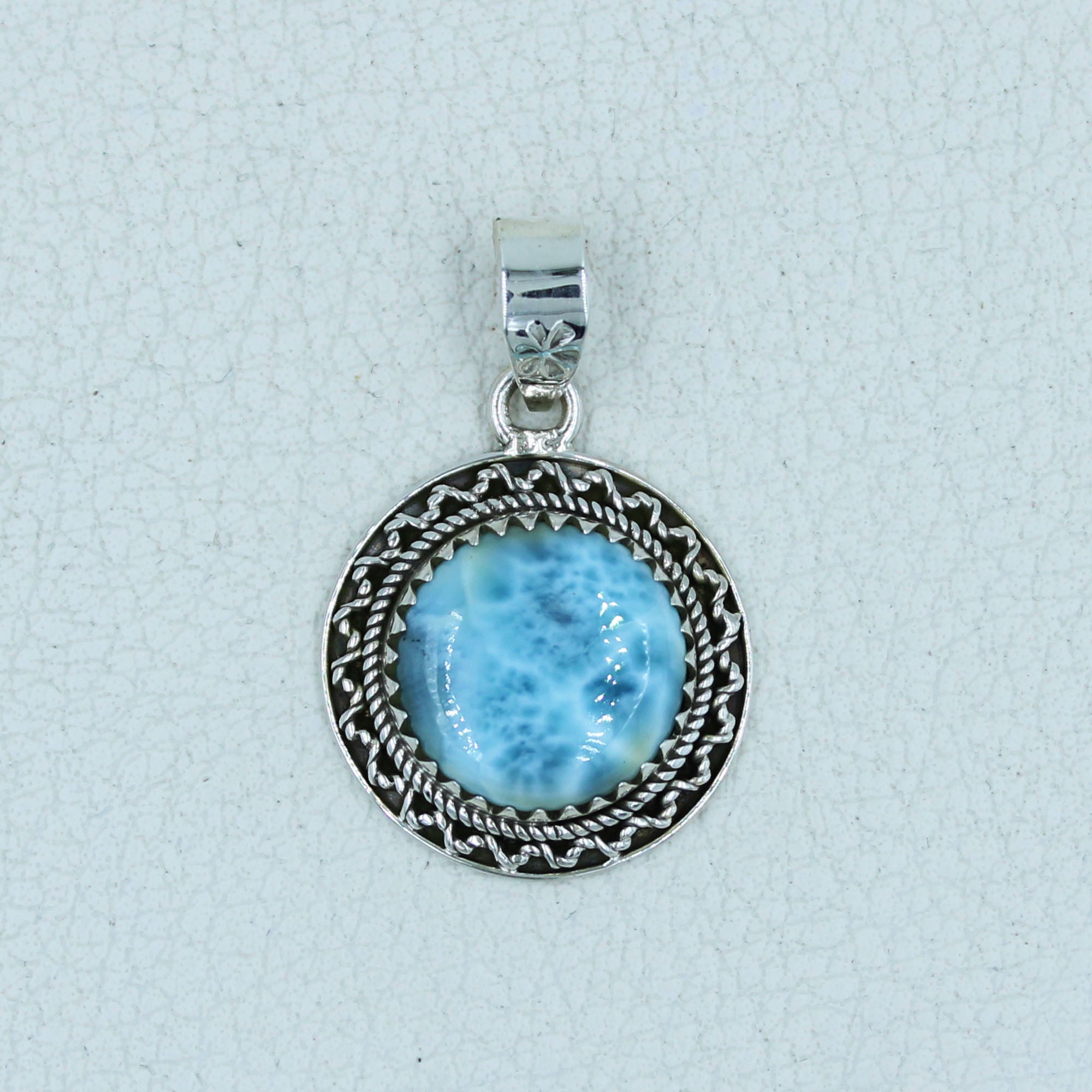 Unique Larimar - Blue Pectolite Pendant