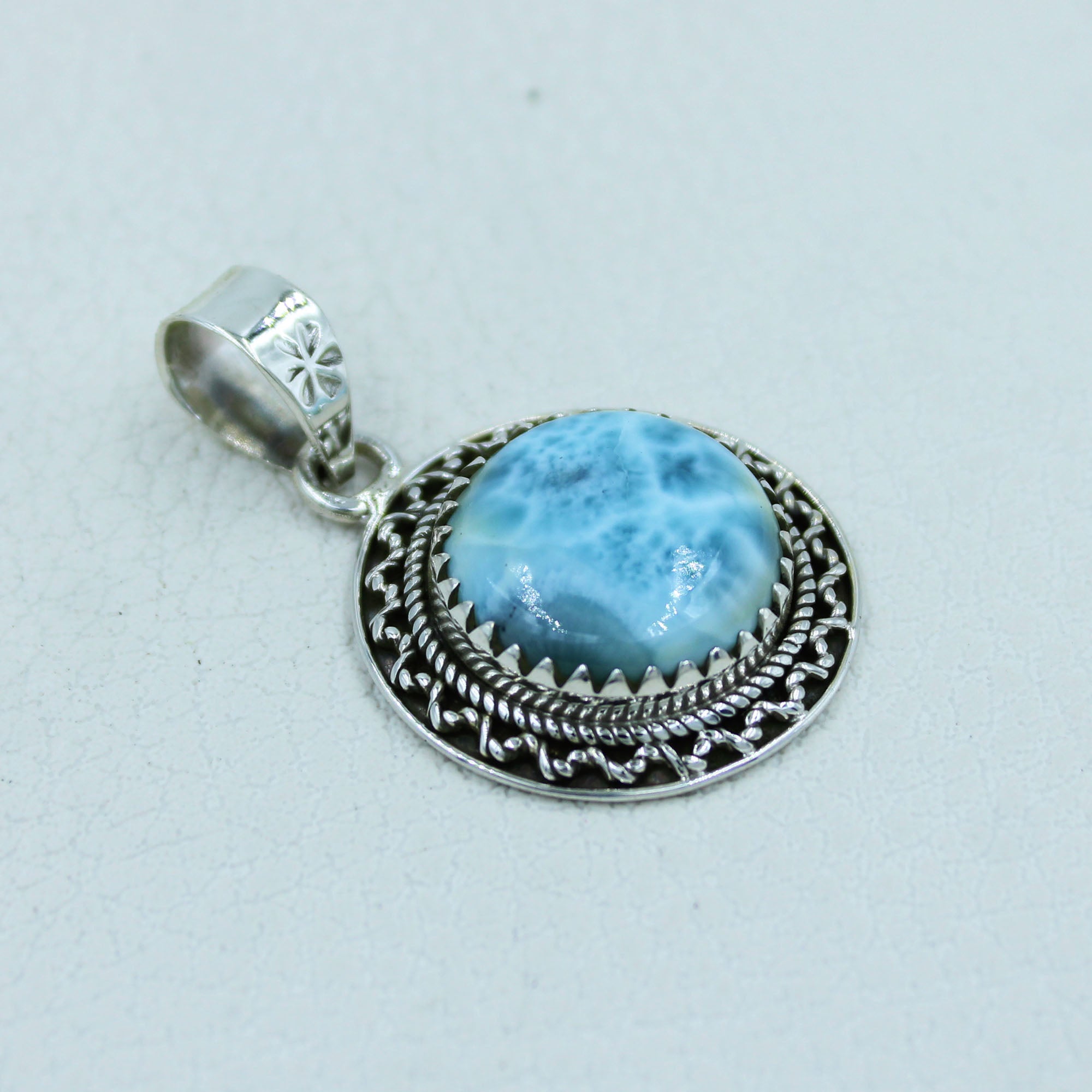 Unique Larimar - Blue Pectolite Pendant