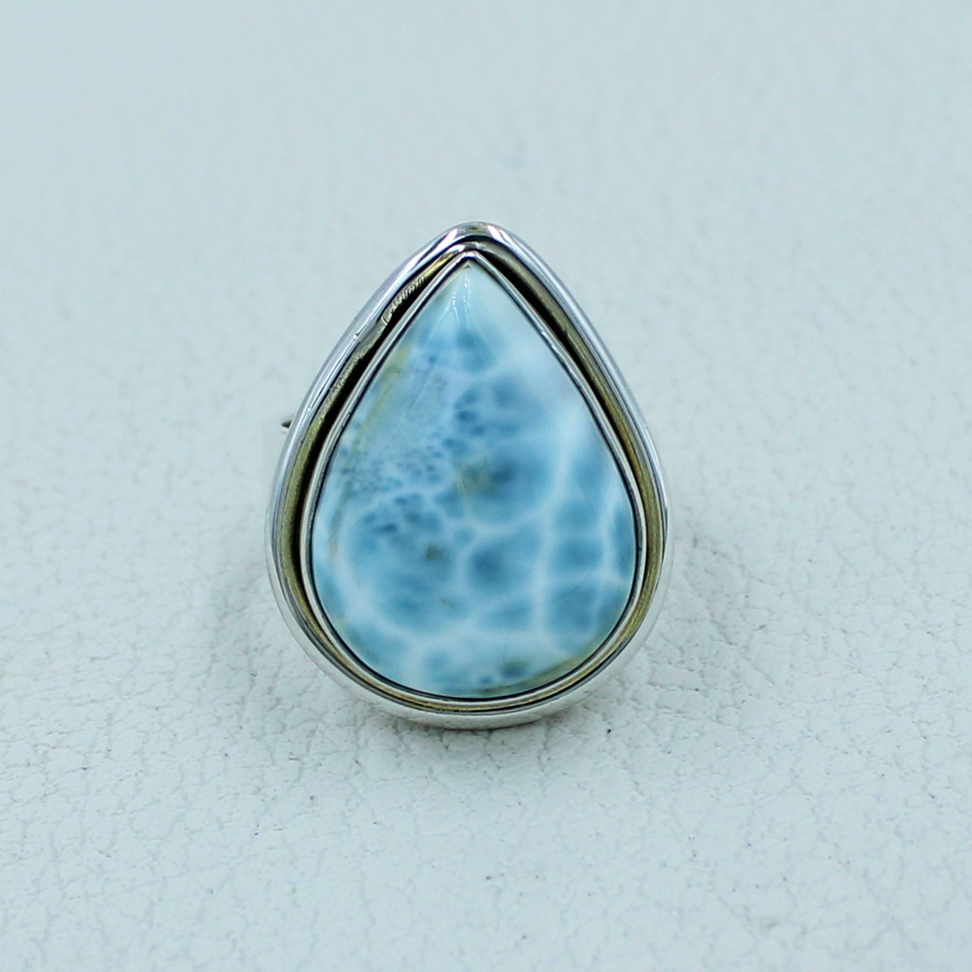 Blue Larimar Ring - Gorgeous larimar ring