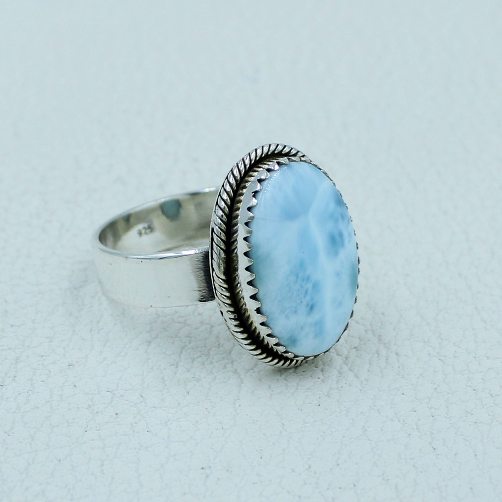 925 Sterling Silver Larimar Gemstone Jewelry