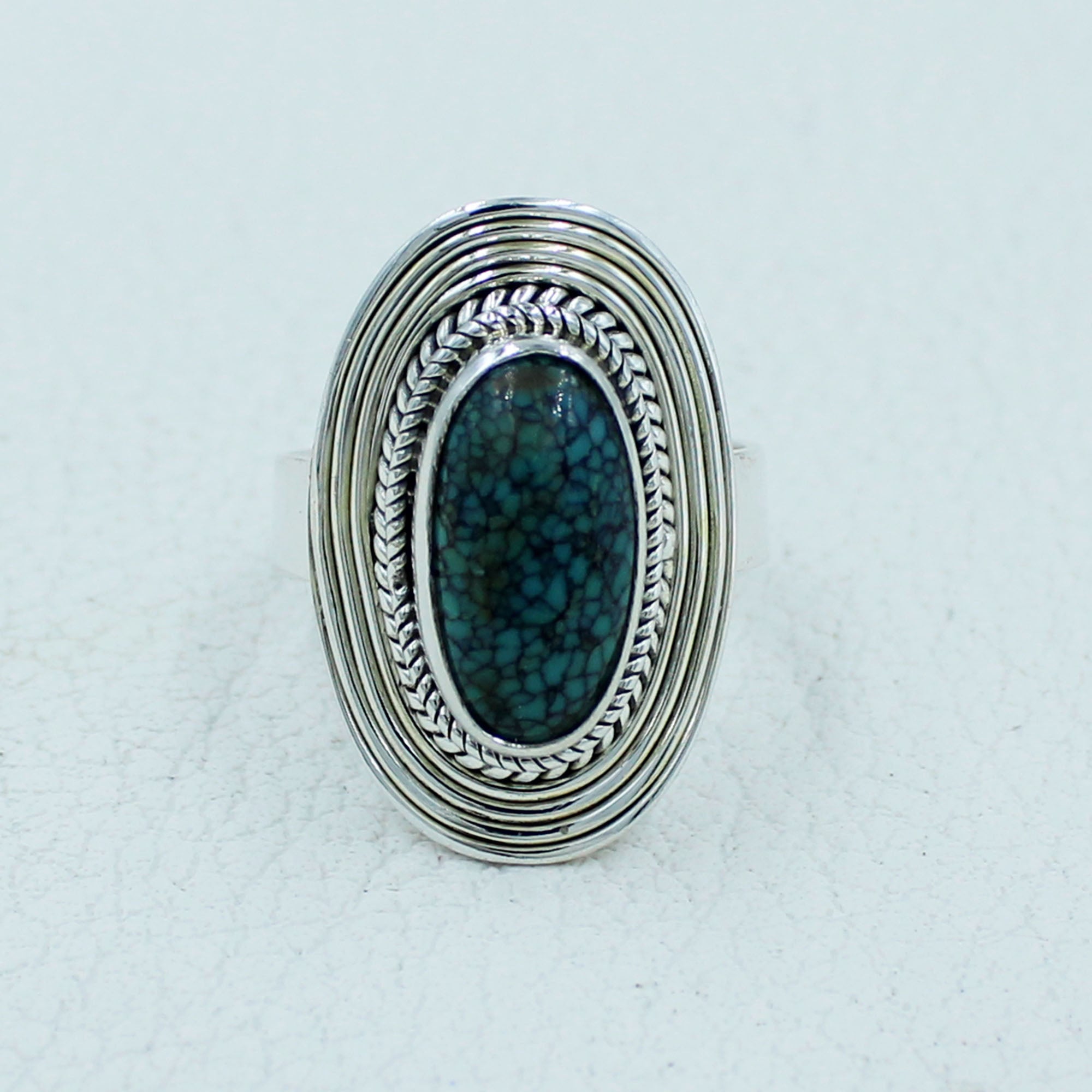 Natural Turquoise Sterling Silver Ring