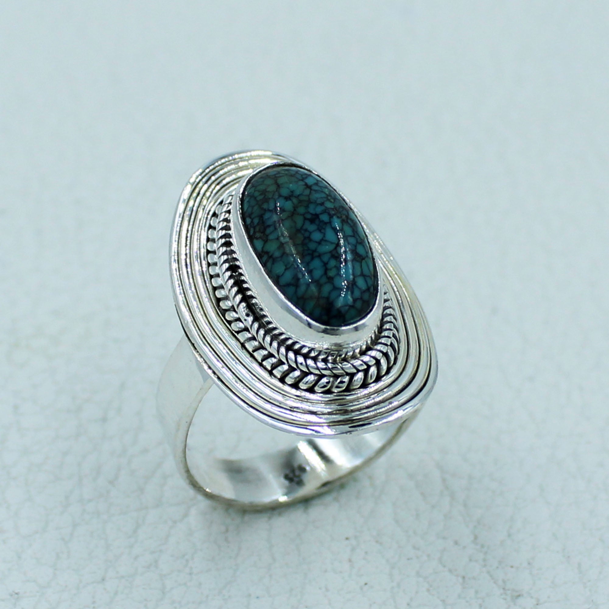 Natural Turquoise Sterling Silver Ring